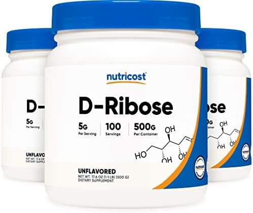 Nutricost Dribose Powder 500 Grams 5000Mg Per Serving Nongmo (500 G (3 Pack))