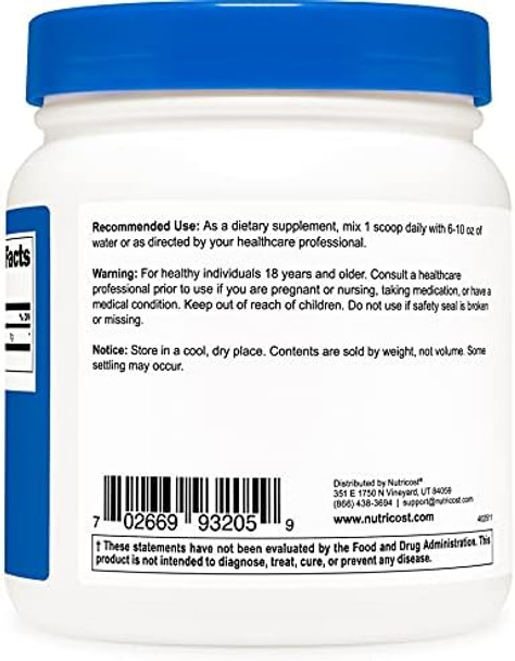 Nutricost Betaine Hcl Powder 500 Grams Gluten Nongmo