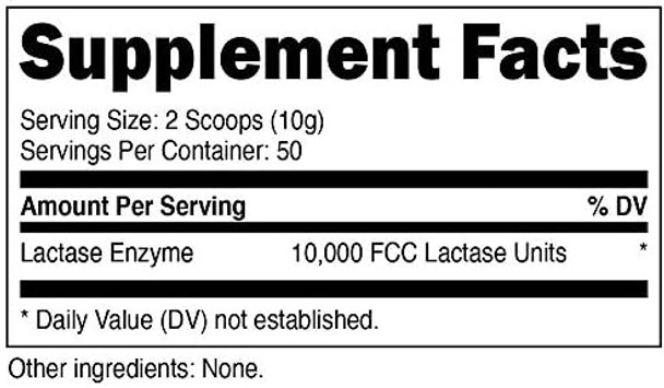 Nutricost Lactase Powder 500 Grams (2 Bottles)