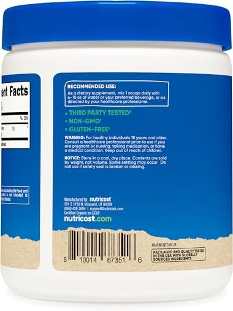 Nutricost Organic Saw Palmetto Powder 8Oz Usda Organic Saw Palmetto Gluten