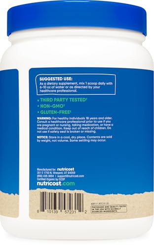 Nutricost Organic Baobab Fruit Powder Unflavored (1 Lb) Vegan Gmo Gluten