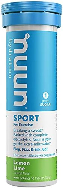 Nuun Active Hydration Tablets: Lemon Lime Box Of 8 Tubes Nuun Active Hydration Tablets: Lemon Lime Box Of 8 Tubes