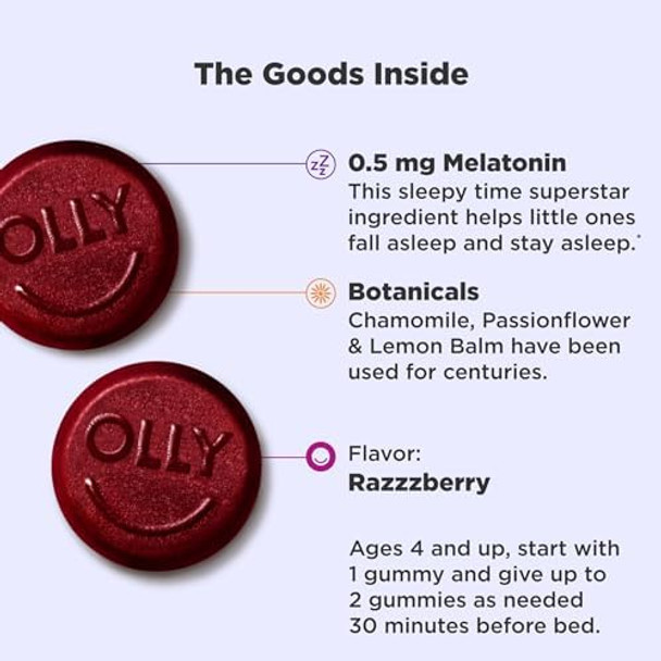 Olly Kids Sleep Gummy Melatonin Ltheanine Chamomile 60 & 50 Count Olly Kids Sleep Gummy Melatonin Ltheanine Chamomile 60 & 50 Count