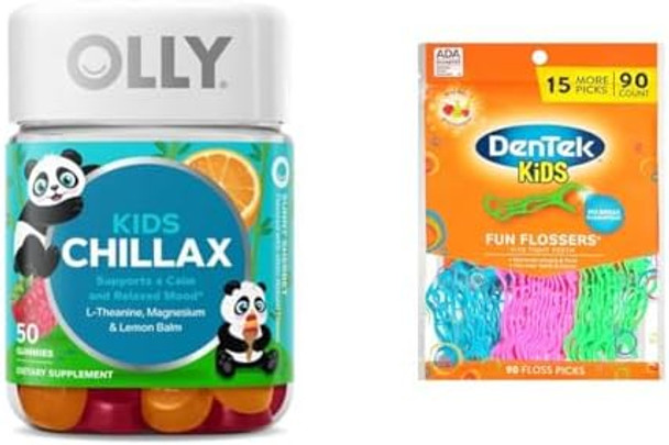 Olly Kids Chillax Gummies Ltheanine Magnesium Lemon Balm 50 Count & Sleep Gummies 0.5Mg Melatonin L Theanine Chamomile Lemon Balm 50 Count Olly Kids Chillax Gummies Ltheanine Magnesium Lemon Balm 50 Count & Sleep Gummies 0.5Mg Melatonin L Theanine Chamomile Lemon Balm 50 Count