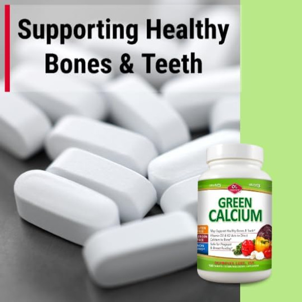 Olympian Labs Calcium Plus Magnesium Formulated With Vitamin C K2 & D3 100 Tablets Supporting Healthy Bones & Teeth