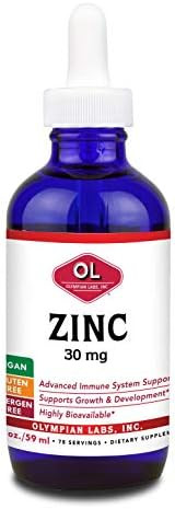 Olympian Labs Zinc Liquid 30Mg 2 Fl Ounce