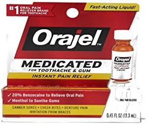 Orajel Maximum Strength Liquid 0.45 Fl Oz (13.3 Ml) Pack Of 2
