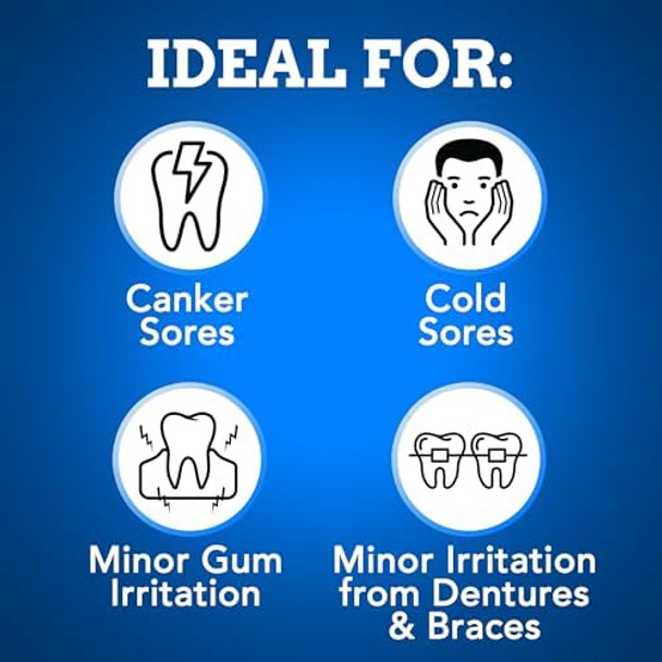 Orajel 3X For Mouth Sores: Maximum Strength Gel Tube 0.42Oz From #1 Oral Pain Relief Brand Orajel 3X For Mouth Sores: Maximum Strength Gel Tube 0.42Oz From #1 Oral Pain Relief Brand