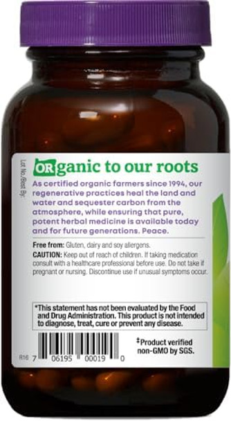 Oregon'S Wild Harvest Milk Thistle Organic Nongmo Herbal Supplement Pullulan (Plant Sourced) Vegan Capsules 180 Count