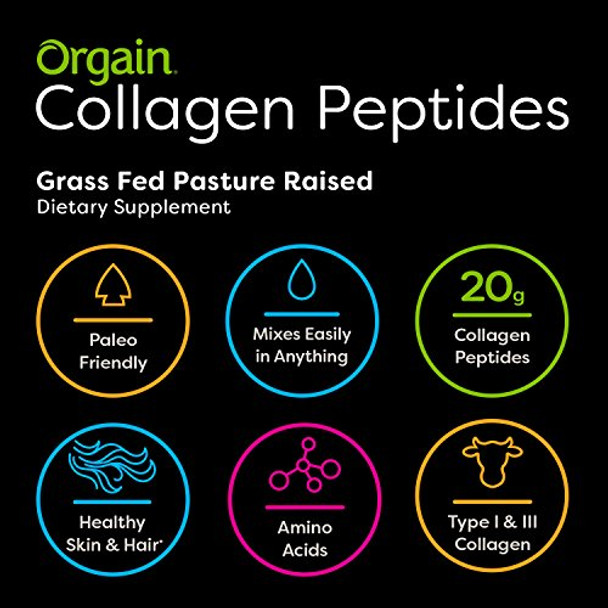 Orgain Hydrolyzed Collagen Powder Organic Nutritional Protein Shake (Packaging May Vary)