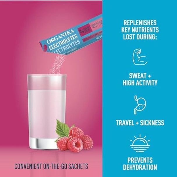 Organika Pure Electrolytes Raspberry 70 Gr