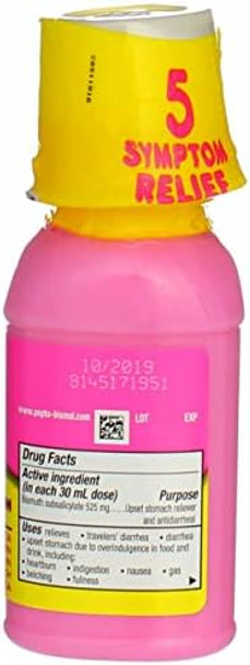 Peptobismol Original Liquid 5 Symptom Digestive Relief 4 Oz (Pack Of 6)
