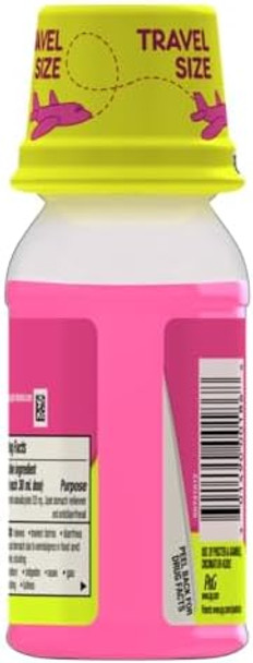 Pepto Bismol Liquid For Nausea Heartburn Indigestion Upset Stomach And Diarrhea Relief Original Flavor 3.4Oz Travel Size