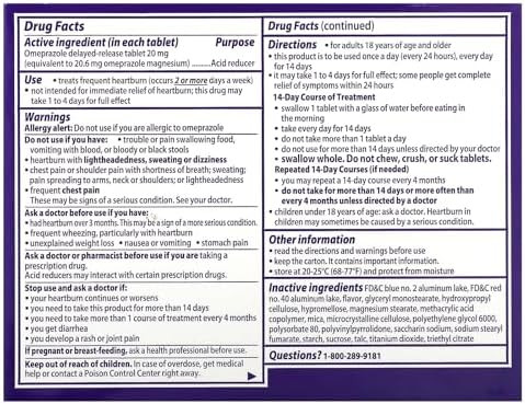 Prilosec Wildberry Pills