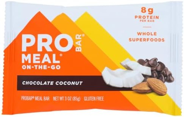 Probar Meal Onthego Bar Chocolate Coconut 12 Bars 3 Oz (85 G) Each