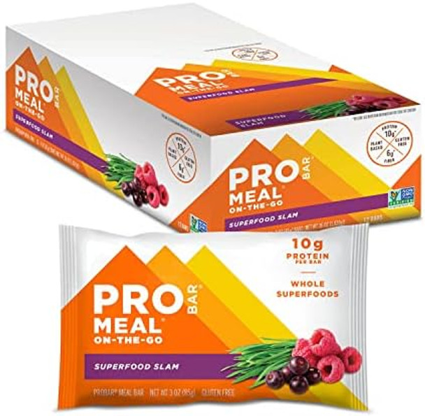 Probar Meal Bar Bundle Superberry & Greens (12 Count) And Superfood Slam (12 Count)