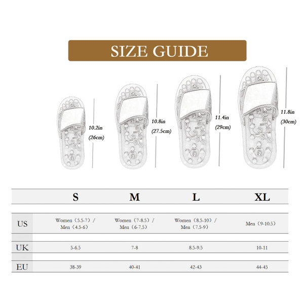 Acupressure Sandals,Acupressure Foot Massager with Anti-Slip Sole,Plantar Fasciitis Relief with Imitate Person Rotation Finger Pressure (Black, M-Women(7-8.5)/Men(6-7.5)