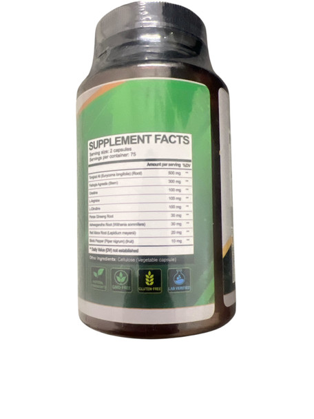 vegatot organic tongkat ali fadogia 150 capsules