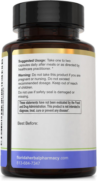 Florida Herbal Pharmacy Lactobacillus Reuteri (Probiotic) Supplement Capsules 20 Billion CFU 1000 mg Serving 500 mg per Capsule (120 Capsules) (Pack of 1)