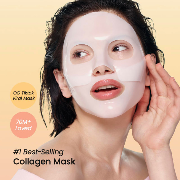 BIODANCE Bio Collagen Real Deep Mask Hydrating Overnight Hydrogel Mask Pore Minimizing Elasticity Improvement 34g x4ea