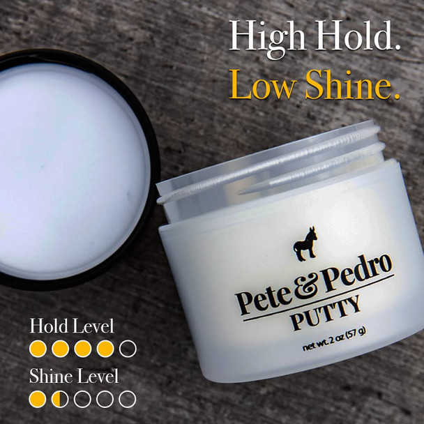 Pete and Pedro Putty XL - Hair Putty for Men with Strong Hold and Matte Finish {Featured on Shark Tank}