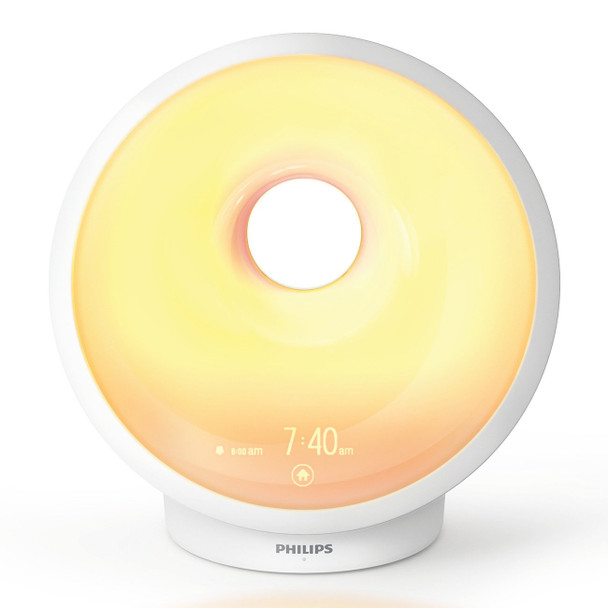 Philips SmartSleep Sleep and Wake-Up Light  Simulated Sunrise and Sunset  Multiple Lights and Sounds  RelaxBreathe to Sleep  AMZ Exclusive HF3650/60
