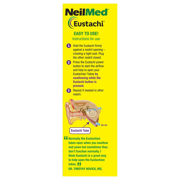 NeilMed Eustachi Eustachian Tube Exercise Pop Blocked Ears Safely Helps Relieve Ear Pressure