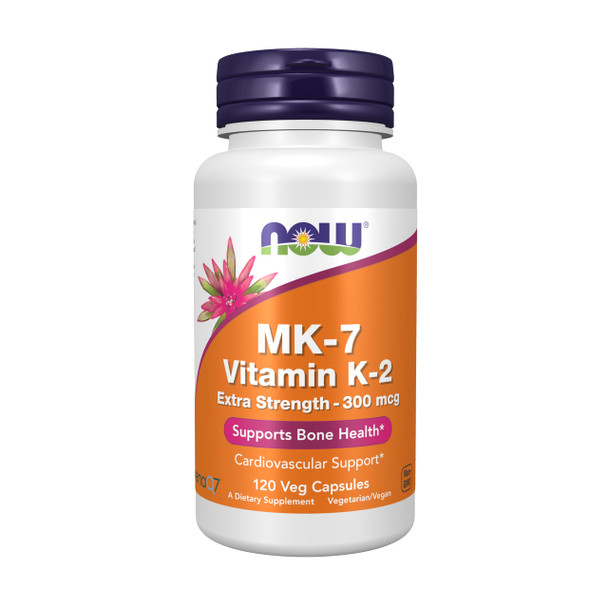 Now Foods Mk-7 Vitamin K-2 300 Mcg 120 Veg Capsules