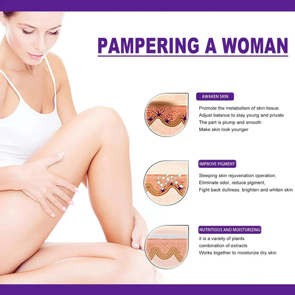 Women Lips Private Part Pink Underarm Intimate Whitening Dark Nipple Anal Bleaching Cream Skin Body Cream Body whitening 30ml