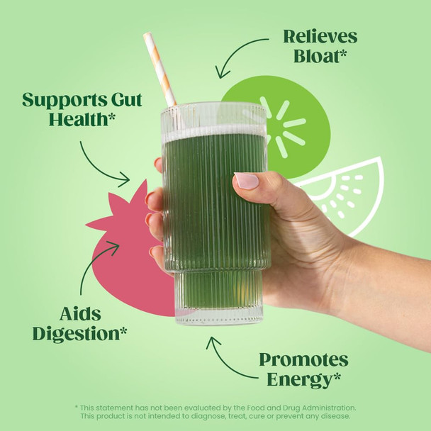 Bloom Nutrition Superfood Greens Powder Digestive Enzymes with Probiotics and Prebiotics Gut Health Bloating Relief Strawberry Kiwi + Bovine Colostrum Powder | Pure 40% IgG Premium Colostrum