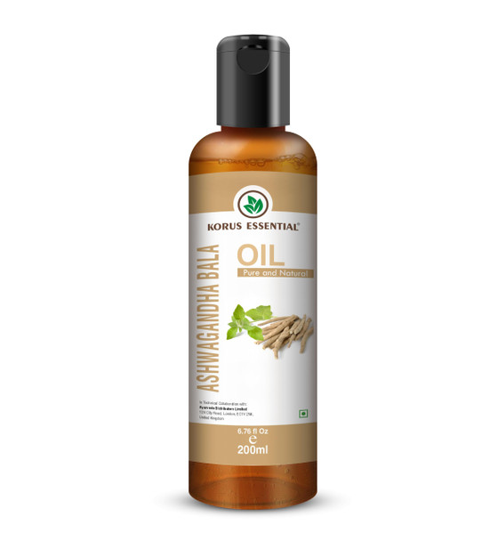 Korus Essential Ashwagandha Bala Oil - 200ml - Ayurvedic Massage Oil