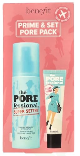 Benefit Prime & Set Pore Pack 2-Piece Set (0.74 Ounce Pore Primer + 4.0 Ounce Setting Spray)