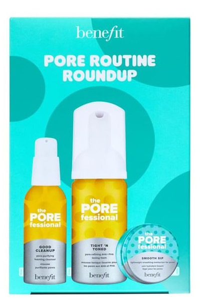 Benefit The Porefessional Travel Set Good Cleanup Tight N Toned And Smooth Sip