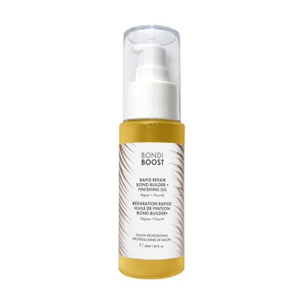 Bondiboost Rapid Repair Bond Builder + Finishing Oil [1.86 Fl Oz] Hair Oil For Damaged Hair Strengthening & Nourishing Formula For Smoother + Healthier + Shinier Results