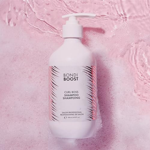 Bondiboost Curl Boss Hair Shampoo [16.90 Fl Oz] Define + Enhance Wavy/Curly/Coily Hair Shape Eliminate Frizz + Boost Shine Smooth + Nourish Dry Hair Vegan + Sulfate + Cruelty