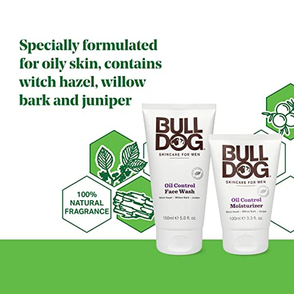 Bulldog Mens Skincare And Grooming Sensitive Full Face Kit With Moisturizer Face Wash And Face Scrub 3 Count