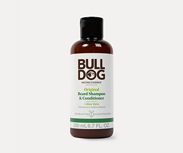 Bulldog Mens Skincare And Grooming Original Beard Shampoo And Conditioner 6.7 Ounce