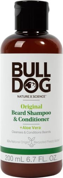 Bulldog Mens Skincare And Grooming Original Beard Shampoo And Conditioner 6.7 Ounce