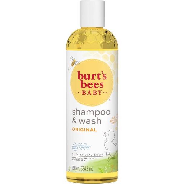 Burt'S Bees Baby Shampoo & Wash Original Tear Baby Soap - 12 Ounce Bottle