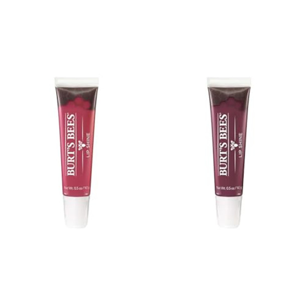 Burt'S Bees Lip Shine Set - Pucker Pink & Smooch Plum Shades - 100% Natural Origin Makeup Burt'S Bees Lip Shine Set - Pucker Pink & Smooch Plum Shades - 100% Natural Origin Makeup