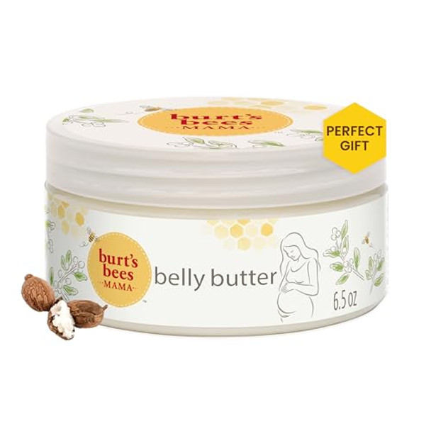 Burt'S Bees Mama Bee Belly Butter Leg & Foot Cream - Pregnancy Stretch Mark Prevention Cream 6.5 Oz Tub & 3.38 Oz Foot Cream