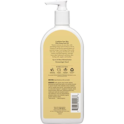 Burt’S Bees Hemp Body Lotion With Hemp Seed Oil For Dry Skin 6 Ounces (Packaging May Vary) 3 Pack