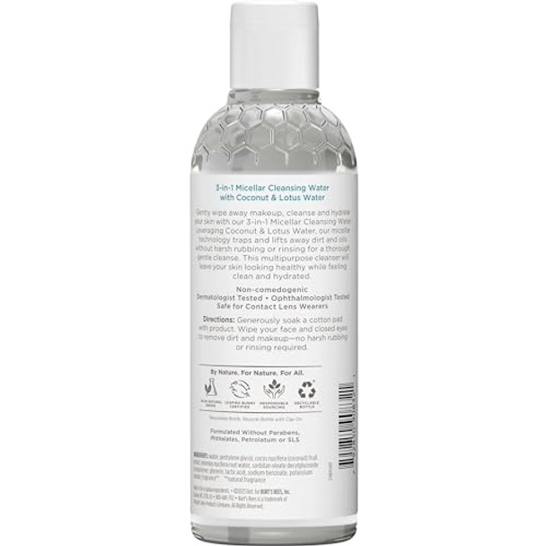 Burt'S Bees Micellar Cleansing Water With Coconut & Lotus Extract 8 Oz (Package May Vary)