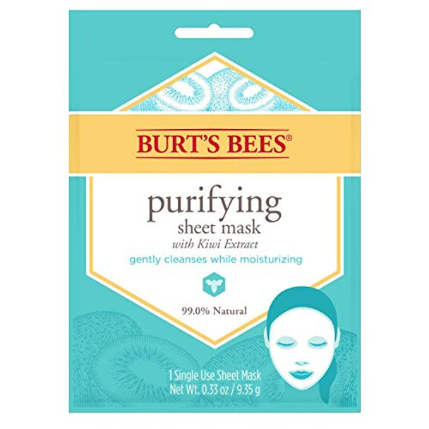 Burt'S Bees Purifying Sheet Mask With Kiwi Extract Mask 0.33 Ounce