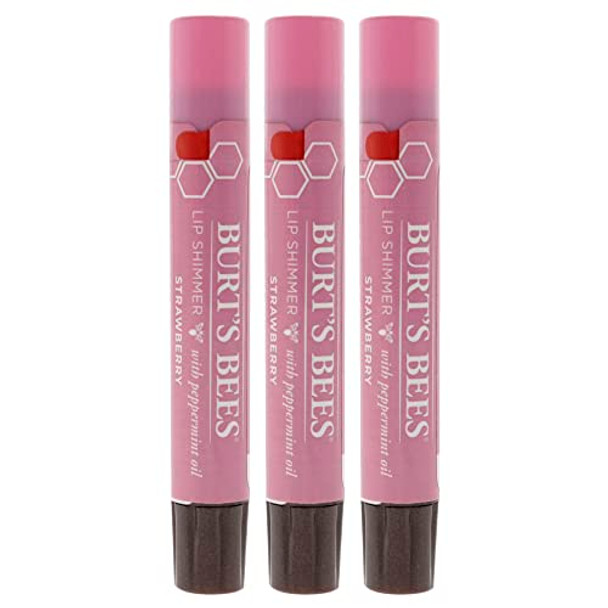 Burt'S Bees Burts Bees Lip Shimmer - Strawberry Lip Shimmer Women 0.09 Oz Pack Of 3 Burt'S Bees Burts Bees Lip Shimmer - Strawberry Lip Shimmer Women 0.09 Oz Pack Of 3