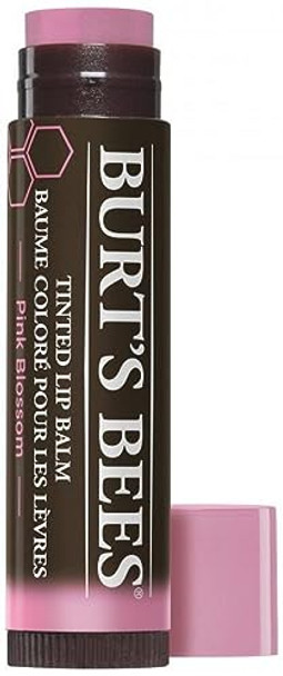 Burts Bees 100% Natural Tinted Lip Balm Pink Blossom With Shea Butter & Botanical Waxes 1 Tube