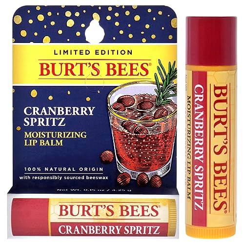 Cramberry Spritz Moisturizing Lip Balm By Burts Bees For Unisex - 0.15 Oz Lip Balm