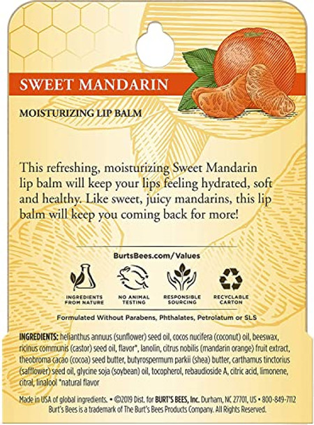 8 Pack Burt'S Bees Sweet Mandarin Lip Balm