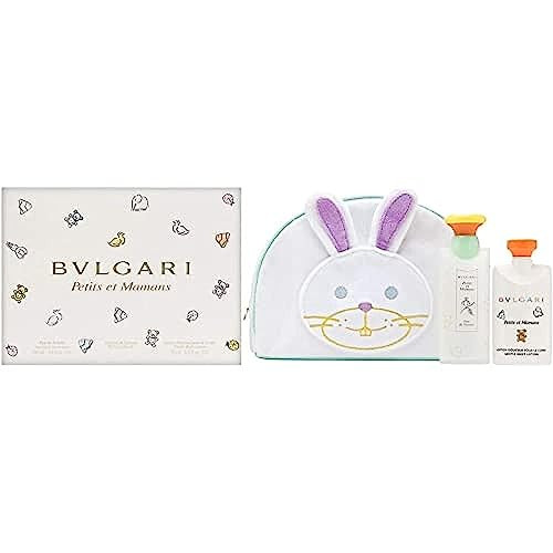 Bvlgari Petits Et Mamans By Bvlgari 3 Piece Set Includes: 3.4 Oz Eau De Toilette Spray + 2.5 Oz Gentle Body Lotion + Toiletry Pouch