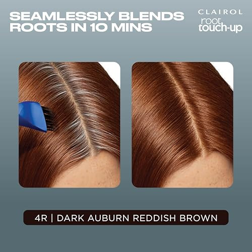 Clairol Root Touch-Up By Nice'N Easy Permanent Hair Dye 4R Dark Auburn/Reddish Brown Hair Color Pack Of 1